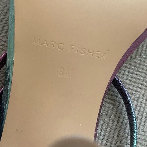 NEW Marc Fisher Women’s Mermaid Ombre Square Toe Heeled Sandals - Picture 5 of 6